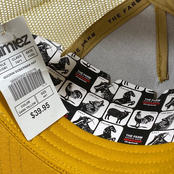 Goorin Bros The Farm Beware Doberman Trucker Snapback Hat Cap Black Biege New - Picture 6 of 7